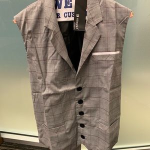 Plaid men’s suit vest!